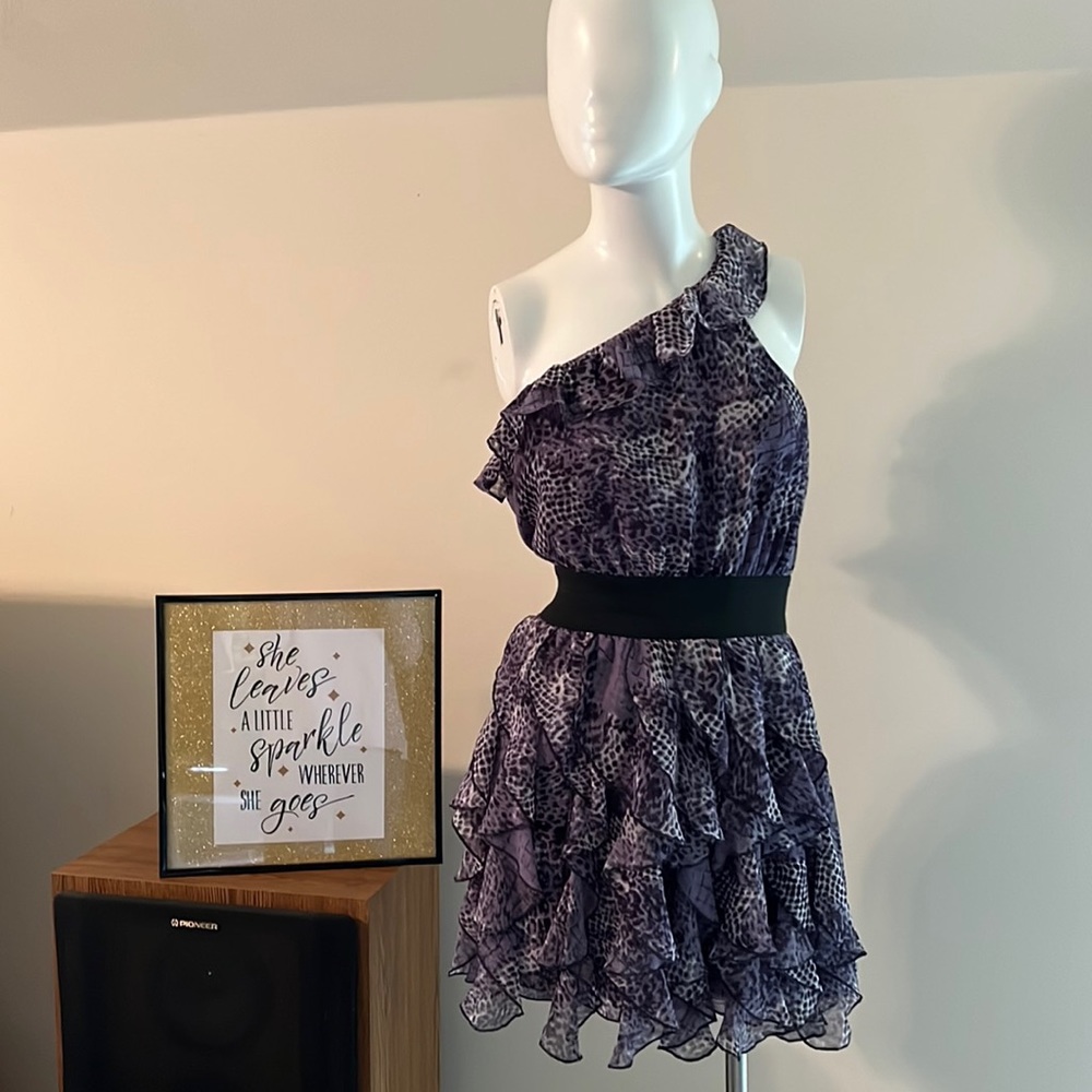 Rue 21 One Shoulder Ruffle Juniors Dress